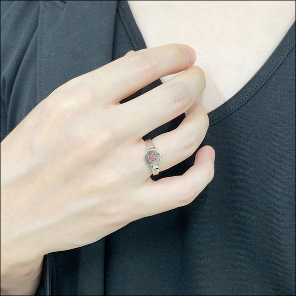 『FGOバビロニア』コラボシルバーアクセサリーキャラクターモチーフリング＜藤丸立香＞10,000円（税抜き）（C）TYPE-MOON / FGO7 ANIME PROJECT