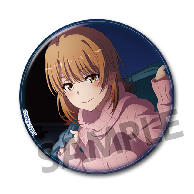 『やはり俺の青春ラブコメはまちがっている。』76mm缶バッジ 8種（各500円・税別）（C）渡 航、小学館／やはりこの製作委員会はまちがっている。続（C）渡 航、小学館／やはりこの製作委員会はまちがっている。完