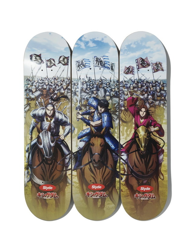 「キングダム×Slyde」スケートボードデッキ（C）原泰久／集英社・キングダム製作委員会