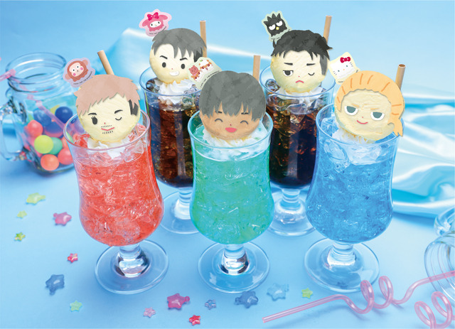 「Yuri on Ice×Sanrio characters Cafe 2020」ドリンクメニュー（C）はせつ町民会／ユーリ!!! on ICE 製作委員会（C）1976,1989,1992,1993,1996,1998,2020 SANRIO CO.,LTD. APPROVAL NO.610406