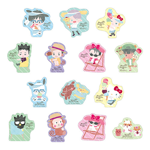 ステッカー（ランダム14種）400円（税抜）（C）はせつ町民会／ユーリ!!! on ICE 製作委員会（C）1976,1989,1992,1993,1996,1998,2020 SANRIO CO.,LTD. APPROVAL NO.610406