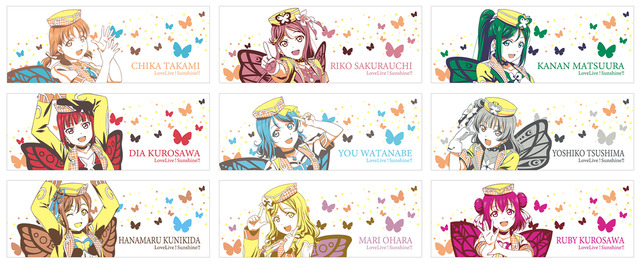 「一番くじ ラブライブ！シリーズ 9th Anniversary」1回780円（税込）（C）2013 プロジェクトラブライブ！（C）2017 プロジェクトラブライブ！サンシャイン!!（C）プロジェクトラブライブ！虹ヶ咲学園スクールアイドル同好会