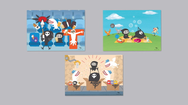 『エヴァンゲリオン』×「Tokyo Otaku Mode」ゆるしと × Ninja-kun クリアファイル（3枚セット）　1,200円（税抜）（C）khara（C）2020 TOM Inc.（C）AMUSE