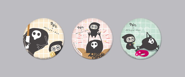 『エヴァンゲリオン』×「Tokyo Otaku Mode」ゆるしと × Ninja-kun 缶バッジ（3種セット） 各1,500円（税抜）（C）khara（C）2020 TOM Inc.（C）AMUSE