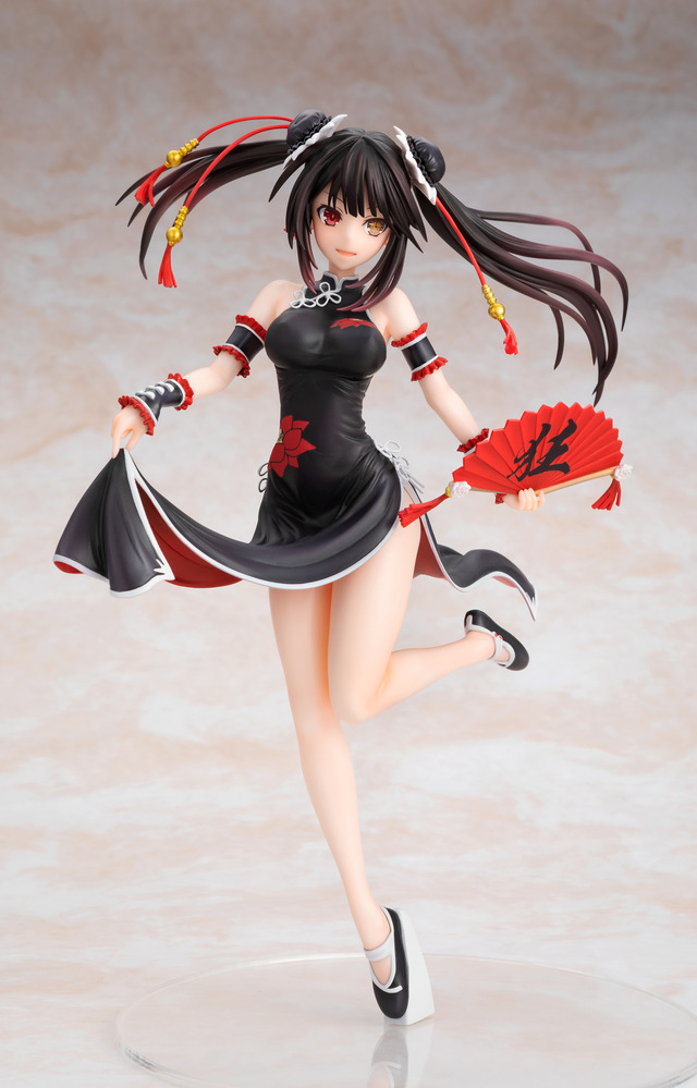 「1/7スケール塗装済み完成品フィギュア　デート・ア・ライブIII　時崎狂三　チャイナドレスver.」通常版 14,000円（税抜）／キャラアニ.com特装版 16,500円（税抜）（C）2019 橘公司・つなこ／KADOKAWA／「デート・ア・ライブIII」製作委員会