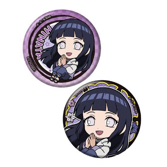 「NARUTO-ナルト-疾風伝　NARUTOアソート」825円（税込）N：缶バッジセット 日向ヒナタ (C)岸本斉史 スコット／集英社・テレビ東京・ぴえろ