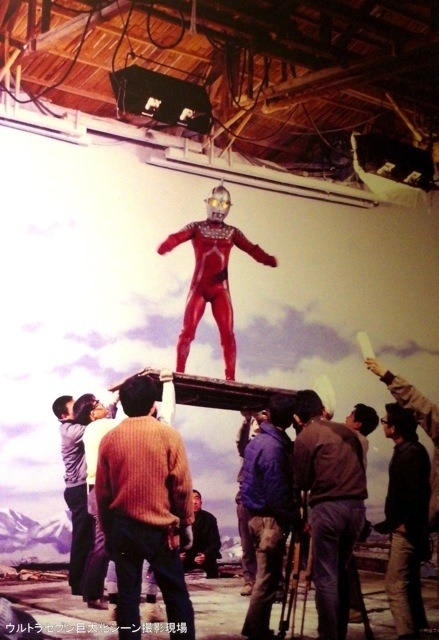 ウルトラセブン撮影風景（パネル）　「円谷英二 特撮の軌跡展」