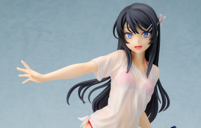 「1/7スケール塗装済み完成品フィギュア青春ブタ野郎はバニーガール先輩の夢を見ない桜島麻衣水鉄砲デートver.」13,500円（税別）（C）2018 鴨志田 一／ＫＡＤＯＫＡＷＡ　アスキー・メディアワークス／青ブタ Project