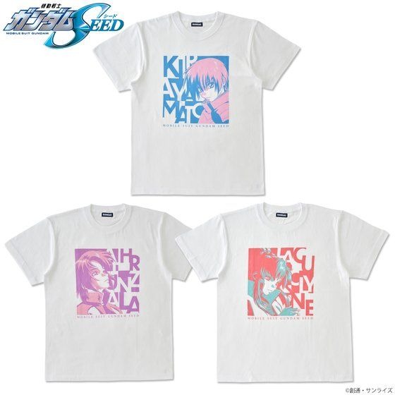 「機動戦士ガンダムSEED トライカラーアイテム Tシャツ」3,300円（税込）（C）創通・サンライズ