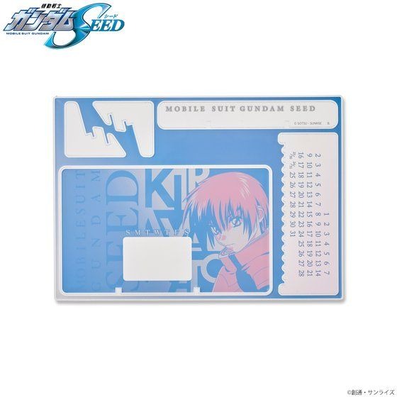 「機動戦士ガンダムSEED トライカラーアイテム アクリルスタンドカレンダー」1,980円（税込）（C）創通・サンライズ