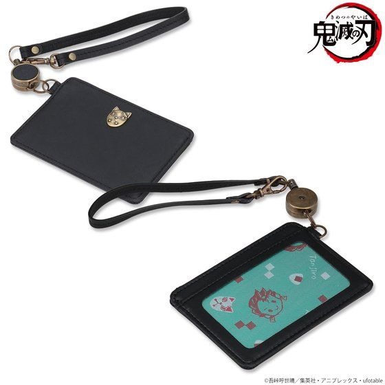 「鬼滅の刃 レザーリール付きパスケース / 炭治郎」11,000円（税込）（C）吾峠呼世晴／集英社・アニプレックス・ufotable