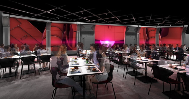 「GUNDAM Cafe　TOKYO BRAND CORE」レストランエリア