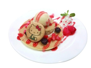 「ハローキティのストロベリーパンケーキ」1,400円（C） 1976, 2020 SANRIO CO., LTD.　APPROVAL NO. L611439