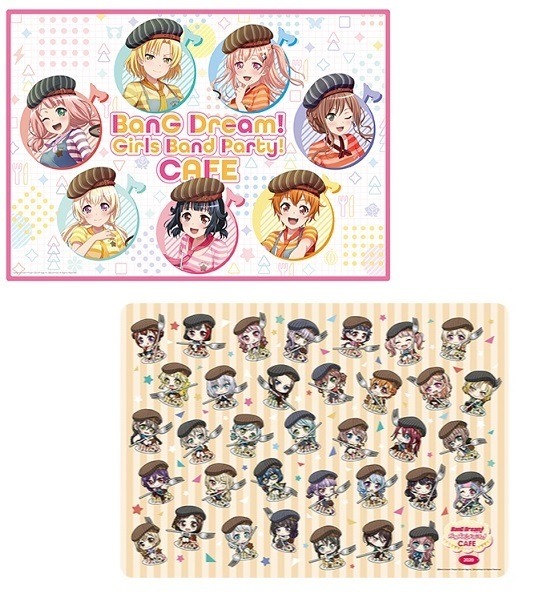 PPランチョンマット 各1,000円（税抜）※後半期間から販売（C）BanG Dream! Project （C）Craft Egg Inc. （C）bushiroad All Rights Reserved.