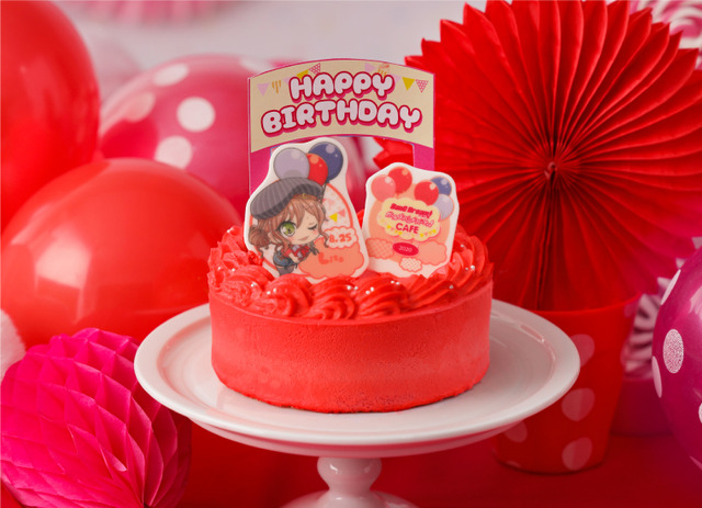 オンライン限定 カラフルバースデイケーキ／今井リサ 各3,850円（税抜・送料別途）（C）BanG Dream! Project （C）Craft Egg Inc. （C）bushiroad All Rights Reserved.