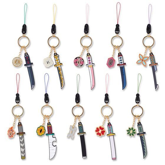 鬼滅の刃 日輪刀キーチェーン1,650円（税込）【全10種】（C）吾峠呼世晴／集英社・アニプレックス・ufotable