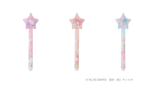 「ブラックライトペン（全3種）」各495円（税込）（C）2020 SANRIO CO., LTD.