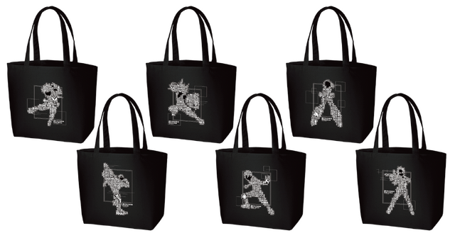 「大判トートバック(シルエット)」2000円(税抜)(C)堀越耕平／集英社・僕のヒーローアカデミア製作委員会