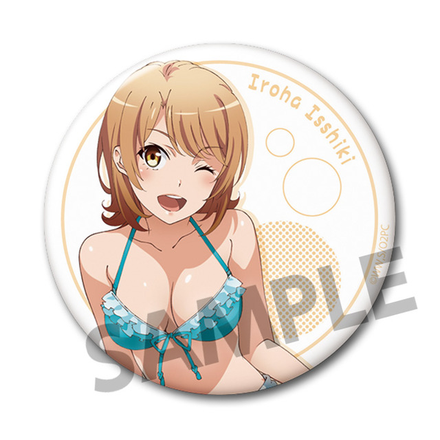 「76mm缶バッジ」500円（税別）（C）渡 航、小学館／やはりこの製作委員会はまちがっている。続（C）渡 航、小学館／やはりこの製作委員会はまちがっている。完