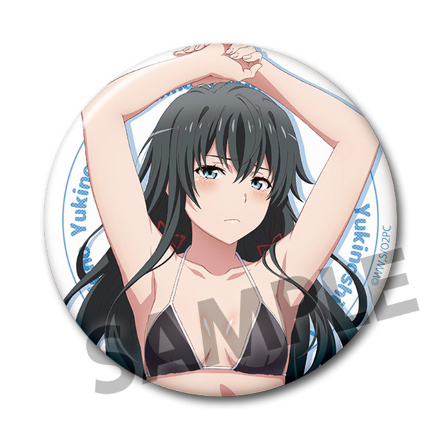 「76mm缶バッジ」500円（税別）（C）渡 航、小学館／やはりこの製作委員会はまちがっている。続（C）渡 航、小学館／やはりこの製作委員会はまちがっている。完