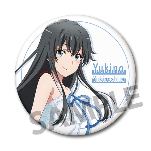 「76mm缶バッジ」500円（税別）（C）渡 航、小学館／やはりこの製作委員会はまちがっている。続（C）渡 航、小学館／やはりこの製作委員会はまちがっている。完