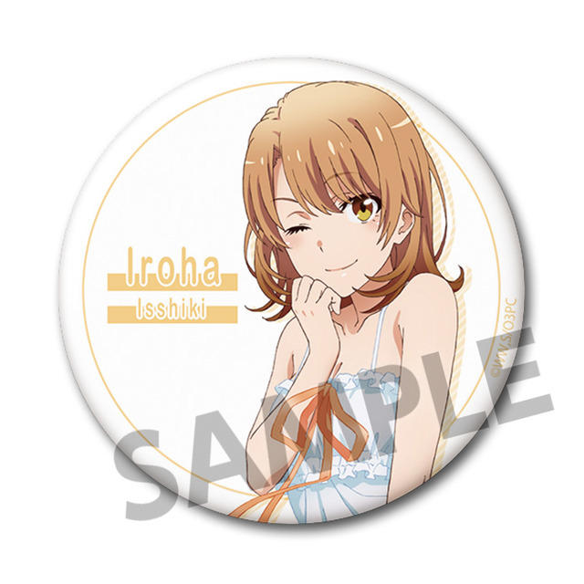 「76mm缶バッジ」500円（税別）（C）渡 航、小学館／やはりこの製作委員会はまちがっている。続（C）渡 航、小学館／やはりこの製作委員会はまちがっている。完