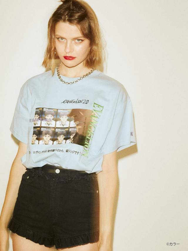 「『ヱヴァンゲリヲン新劇場版：破』ロゴTシャツ・アイスブルー」6,000円（税抜）（C）カラー