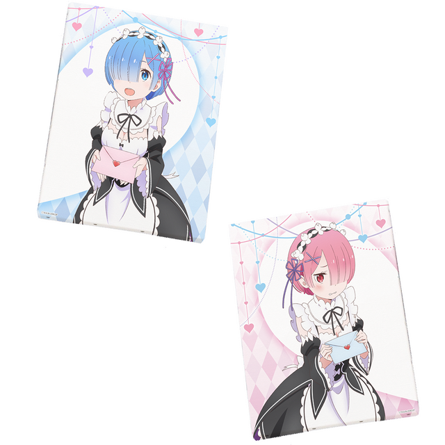 「キャラファインボード」各3,850円(消費税込み・送料別)（C）長月達平・株式会社KADOKAWA刊／Re:ゼロから始める異世界生活2製作委員会