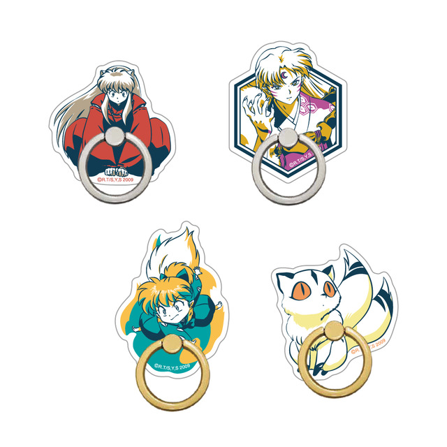 アクリルスマホリング 犬夜叉・殺生丸・七宝・雲母 各1,500円　8/6（木）発売（C）高橋留美子／小学館・読売テレビ・サンライズ2009