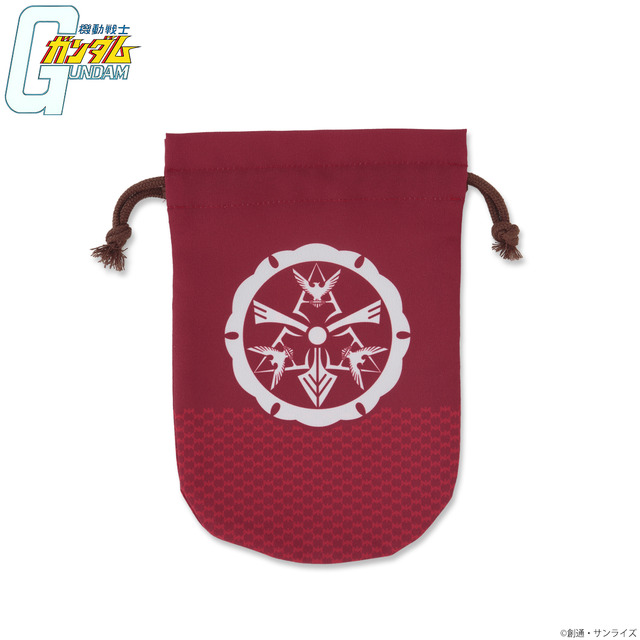 「機動戦士ガンダム 家紋柄企画 巾着 シャアマーク」1,650円（税込）（送料・手数料別途）（C）創通・サンライズ