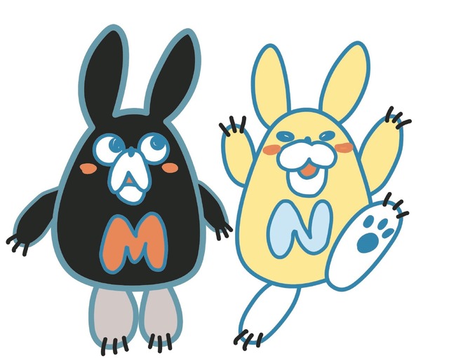 ノイタミナ公式キャラクター「ミナとノイタン」（C）羽海野チカ・フジテレビジョン