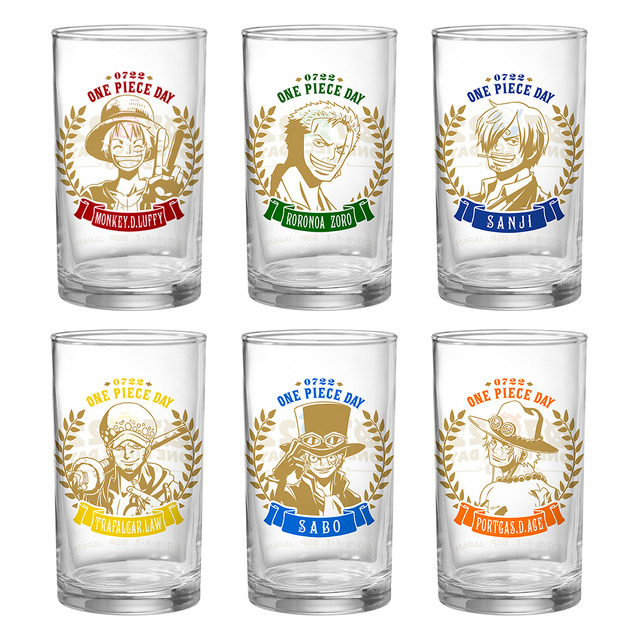 「一番くじ ワンピース FULL FORCE」H賞：記念グラス（全6種）（C）尾田栄一郎／集英社・フジテレビ・東映アニメーション