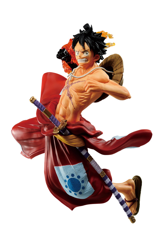 「一番くじ ワンピース FULL FORCE」ラストワン賞：ルフィ太郎 full blow フィギュア 武装色ver.（C）尾田栄一郎／集英社・フジテレビ・東映アニメーション