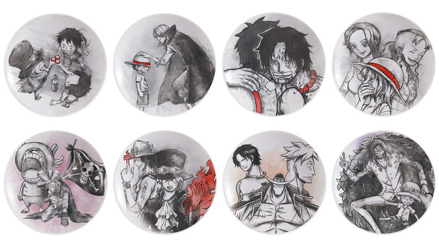 「一番くじ ワンピース FULL FORCE」G賞：名場面小皿-水墨画風アート-（全8種）（C）尾田栄一郎／集英社・フジテレビ・東映アニメーション
