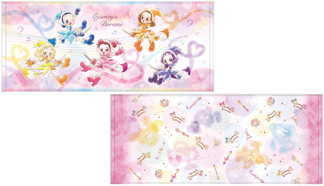 「おジャ魔女どれみ フェイスタオル2種」各1,500円（税抜）（C）東映アニメーション