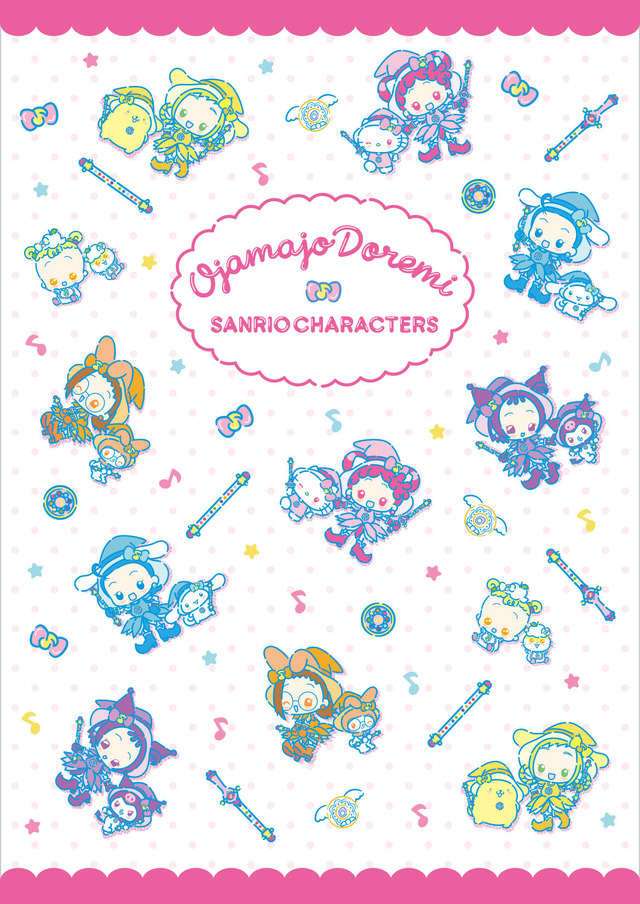 「おジャ魔女どれみ×サンリオキャラクターズ」ファンシーポップデザイン（C）東映アニメーション（C）1976,1996,1998,2001,2005,2020 SANRIO CO., LTD.