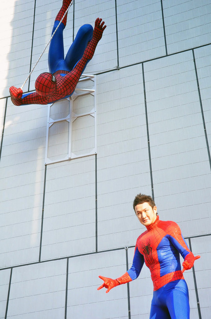 中村獅童／『アメイジング・スパイダーマン2』除幕式イベント in 銀座ソニービル