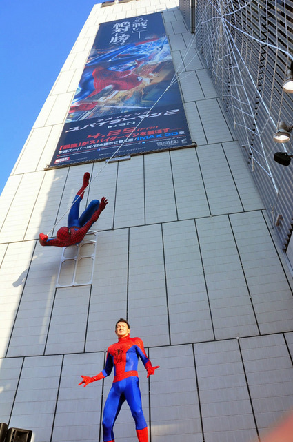 中村獅童／『アメイジング・スパイダーマン2』除幕式イベント in 銀座ソニービル