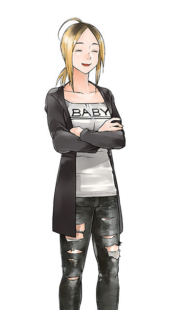 安西アキカ　(モナ・スタースクール受付)  CV.日笠陽子(C)Sui Ishida／BROCCOLI