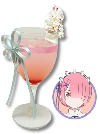 「『Re:ゼロから始める異世界生活 2nd season』カフェ」ドリンク　ラム（C）長月達平・株式会社KADOKAWA刊／Re:ゼロから始める異世界生活2製作委員会