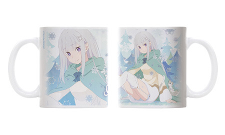 「『Re:ゼロから始める異世界生活 2nd season』カフェ」エミリア&パック フルカラーマグカップ（C）長月達平・株式会社KADOKAWA刊／Re:ゼロから始める異世界生活2製作委員会