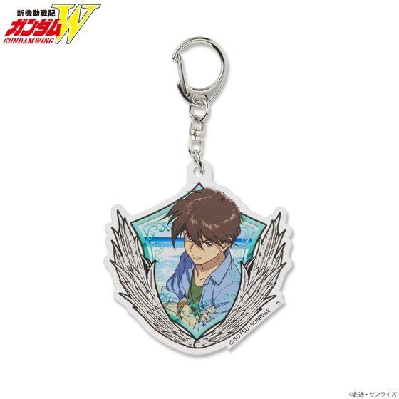 「新機動戦記ガンダムW サマーファッションイラストアイテム アクリルチャーム」880円（税込）（C）創通・サンライズ