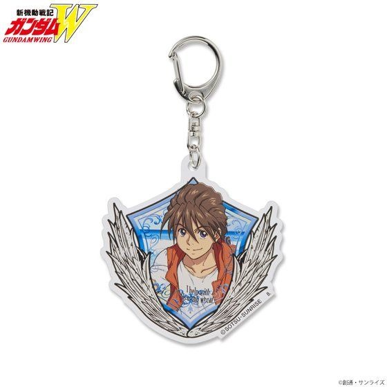 「新機動戦記ガンダムW サマーファッションイラストアイテム アクリルチャーム」880円（税込）（C）創通・サンライズ