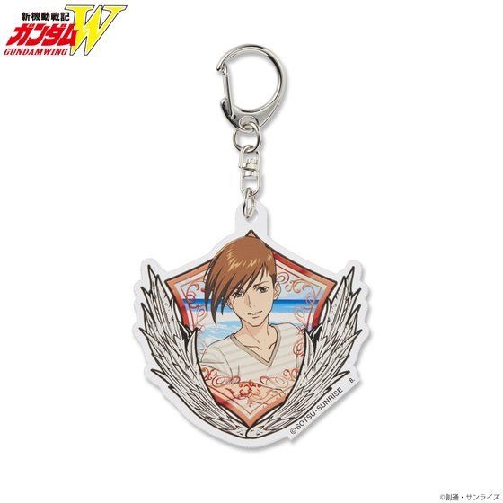 「新機動戦記ガンダムW サマーファッションイラストアイテム アクリルチャーム」880円（税込）（C）創通・サンライズ