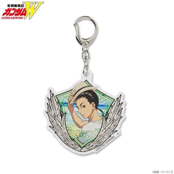 「新機動戦記ガンダムW サマーファッションイラストアイテム アクリルチャーム」880円（税込）（C）創通・サンライズ