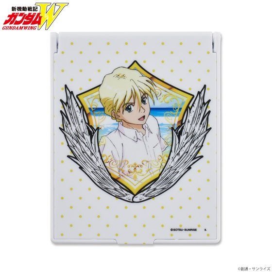 「新機動戦記ガンダムW サマーファッションイラストアイテム スタンドミラー」1,650円（税込）（C）創通・サンライズ