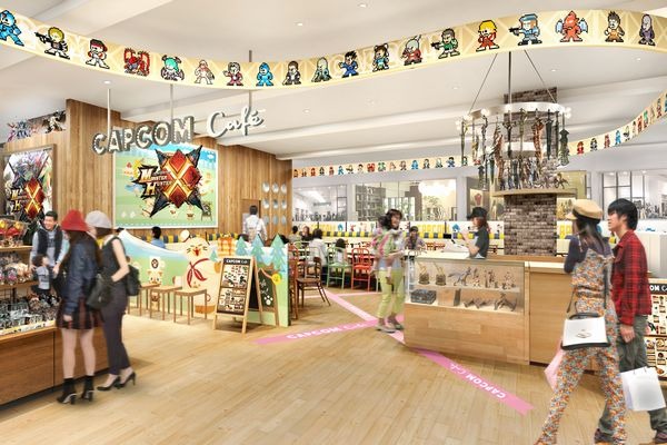 「カプコンカフェ」店内の様子（C）CAPCOM CO., LTD. ALL RIGHTS RESERVED.