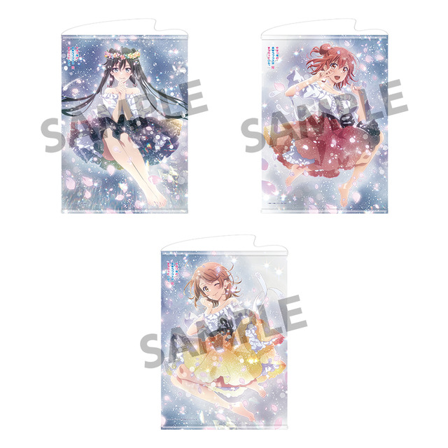 「やはり俺の青春ラブコメはまちがっている。完 描き下ろしB2タペストリー 3種雪ノ下雪乃 ドレスver.／由比ヶ浜結衣 ドレスver.／一色いろは ドレスver.」3,000円（税別）（C）渡 航、小学館／やはりこの製作委員会はまちがっている。続（C）渡 航、小学館／やはりこの製作委員会はまちがっている。完