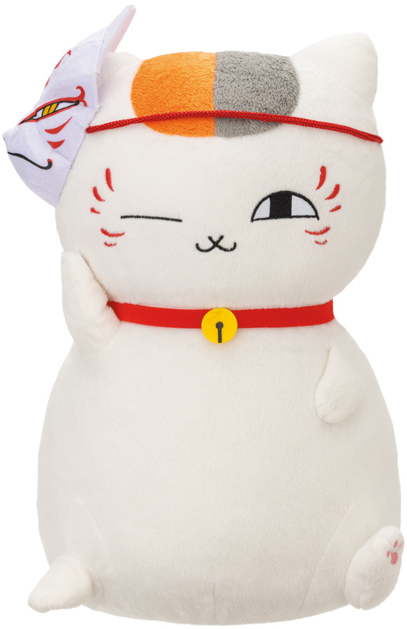 B賞：お面のニャンコ先生ぬいぐるみ・1回650円（税込）（C）緑川ゆき・白泉社／「夏目友人帳」製作委員会