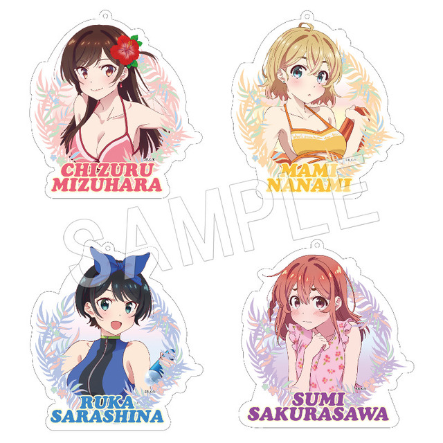 「彼女、 お借りします　BIGアクリルキーホルダー（全4種） 」1,000円（税別）（C）宮島礼吏・講談社／「彼女、 お借りします」製作委員会